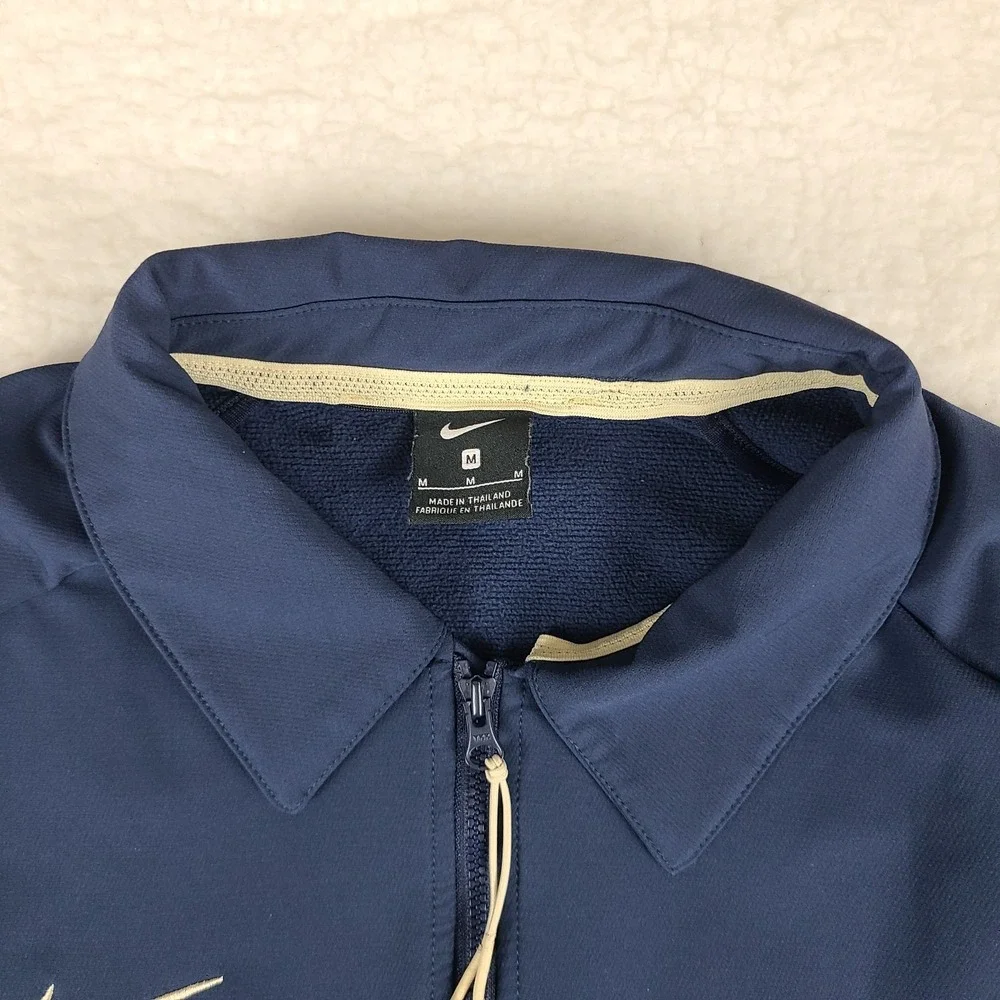 Nike Football Mens Medium Navy Therma Coach Full Zip Performance Tech CI4472-420